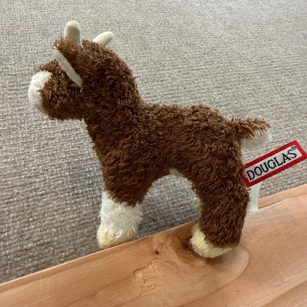 2017 Douglas Cuddle Toys Brown White cow Plush Stuffed Animal Farm 1505 7 in. - Picture 6 of 13